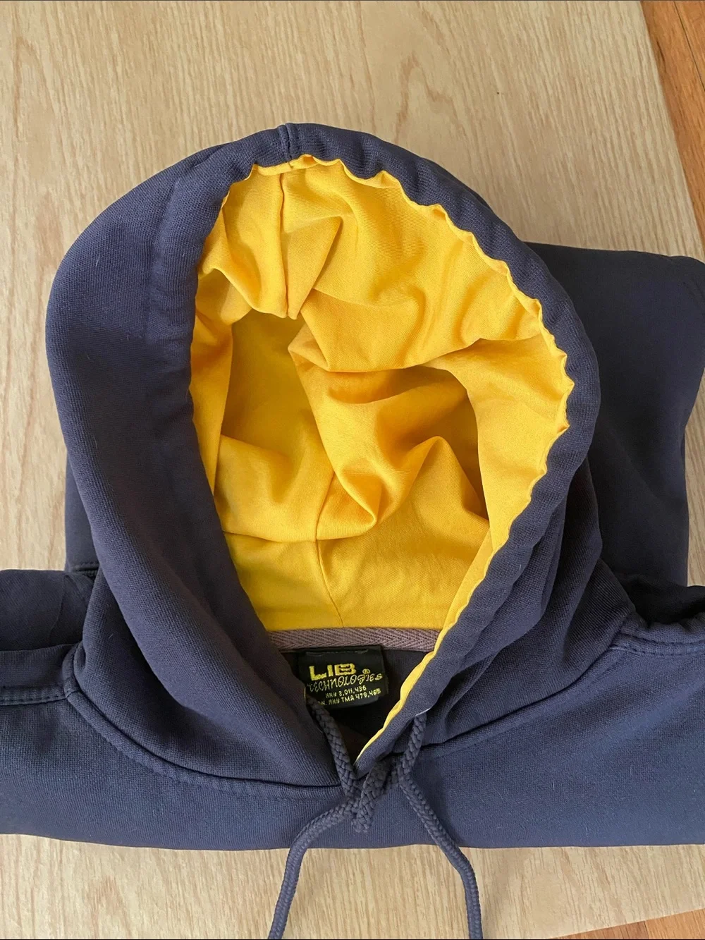 LIB Technologies pullover sweatshirt in black/grey. - Picture 5 of 13